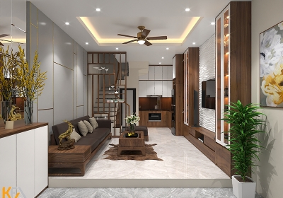 Thiết kế thi công nội thất nhà Phố